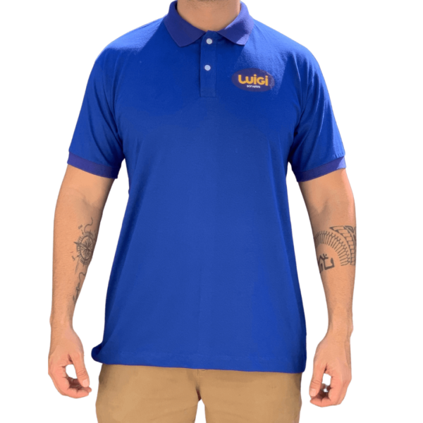 Camisa Básica amarela e Azul - Image 2